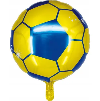 Balónek Fóliový balónek Míč 45 cm Modro-žlutý