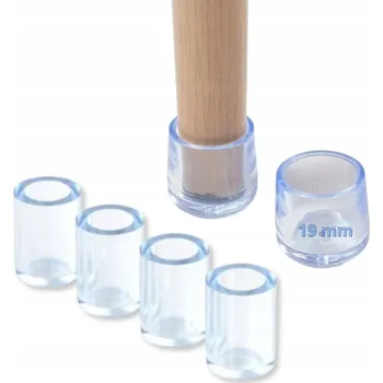 Podložka pod nábytek OCHRANNÉ NÁVLEKY NA NOHY ŽIDLÍ A NÁBYTKU ELASTICKÉ 19 mm NÁSADKY 16 ks, PVC