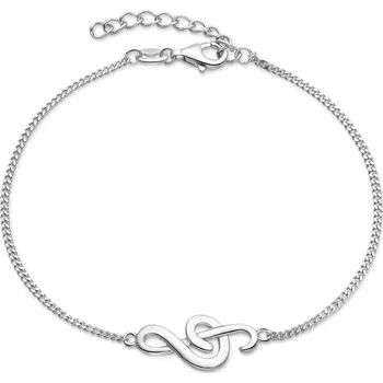 Náramek NUBIS® Dámský stříbrný náramek houslový klíč - NB-1282