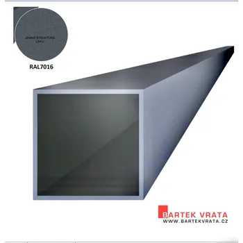 Plot Hliníkový profil sloup 100x100x4 Ral 7016 antracit jemná struktura Délka: 2 m