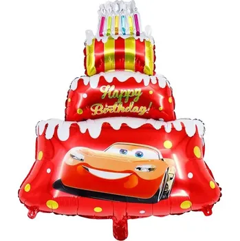 Balónek Fóliový balónek DORT Auta Cars Autíčka Auto 78 cm k narozeninám XXL