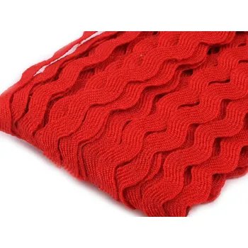 Stuha Hadovka - vlnovka šíře 5 mm Varianta: 5 červená, Balení: 30 m