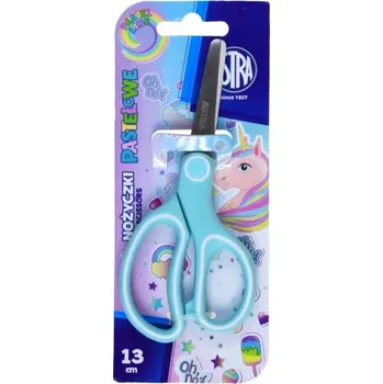 ASTRA Školní nůžky pro děti PASTELOVÉ 13 cm UNICORN MOŘSKÉ