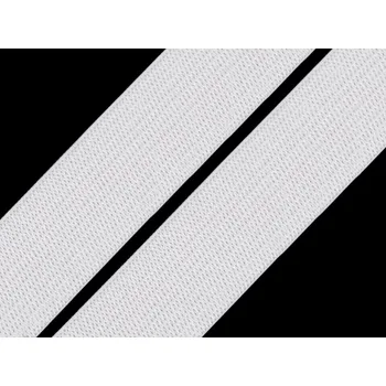 Textilie Pruženka tkaná šíře 20 mm Varianta: 1 bílá, Balení: 22 m