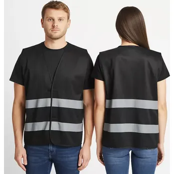 reflexní vesta Vesta PORTWEST F474 IONA s reflexními pruhy, Černá, vel. S/M