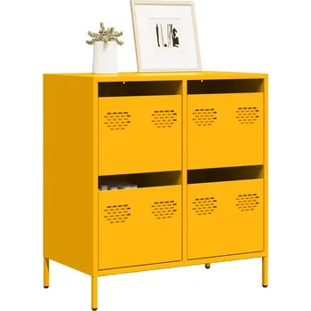 Příborník do zásuvky zahrada-XL Příborník žlutý 68 x 39 x 73,5 cm ocel válcovaná za studena 851259