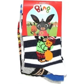 Chlapecké ponožky 3 ks (1879-0) - Zajíček Bing, vel. 19/22