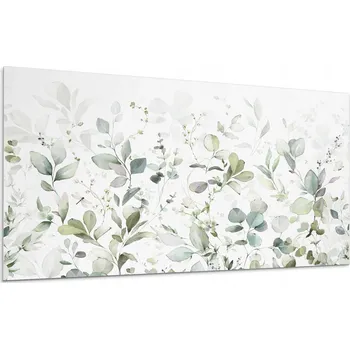 Obraz Nástěnný PVC obklad s grafikou Jemné listy v XXL kompozici 120x60 cm