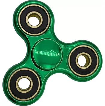 Gadget Fidget Spinner, 4ložiskový metalický zelený