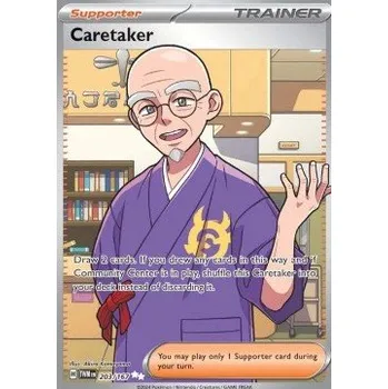 Karetní hra Pokémon TWM 203/167 Caretaker - Twilight Masquerade
