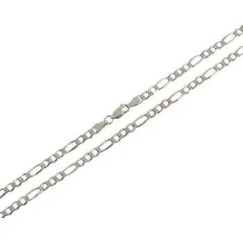 Řetízek Stříbrný řetízek Figaro, 45 cm, 9 g, Ag 925