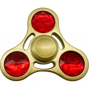 Gadget Zlatý fidget spinner HQ červený diamant