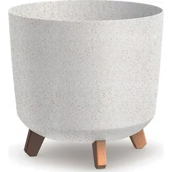 Květináč Květináč plast bílý Prosperplast 30 cm x 30 cm x 29 cm