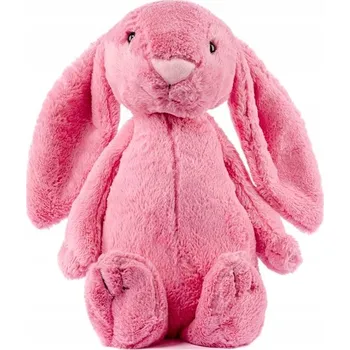 plyšák VELKÝ OBROVSKÝ PLYŠOVÝ MEDVÍDEK KRÁLÍK FIGO PLYŠÁK 100cm RŮŽOVÝ