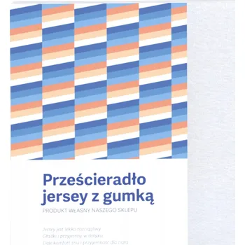 Prostěradlo PROSTĚRADLO JERSEY NAPLÁTĚNÉ PROSTĚRADLO 140X200 NA BÍLOU MATRACE S BAVLNA PÁSEM, MATNÁ BAVLNA