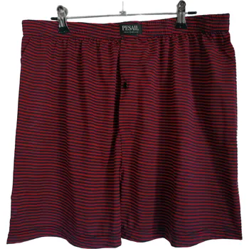 Pánské spodní prádlo Pesail Trenýrky boxerky pánské JHA01 proužek Barva: červená, Velikost: 4XL