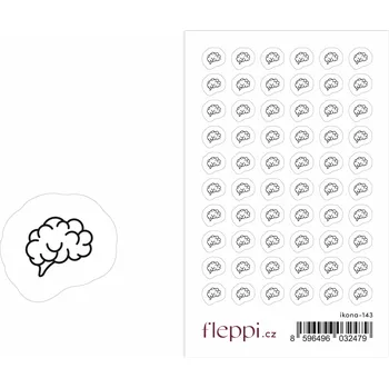 samolepka Fleppi Samolepky ikonky - Mozek