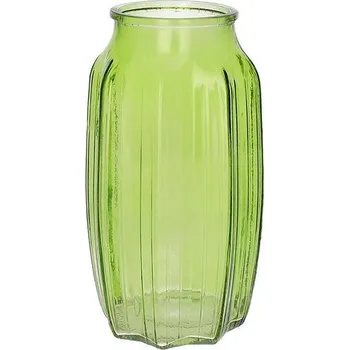 Váza VÁZA SUKO D8,5/12XH22 ZELENÁ ČIRÁ