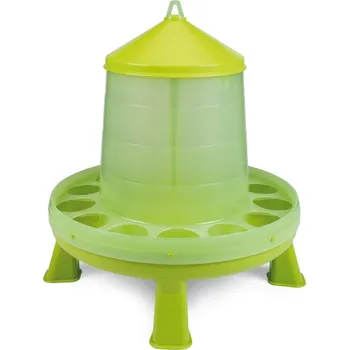 Plastové krmítko pro drůbež s nožkama 2 kg (zelená citronová) - Gaun