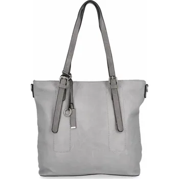 Kabelka Dámská kabelka shopper bag Hernan světle šedá HB0213-1