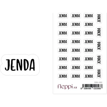 samolepka Fleppi Samolepky se jmény - Jenda