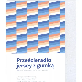 Prostěradlo PROSTĚRADLO BÍLÉ JERSEY BAVLNĚNÉ 180X200 S GUMOU MATNÉ BÍLÉ