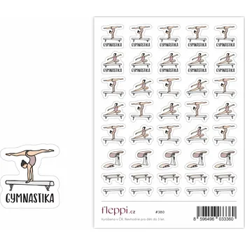 samolepka Fleppi Samolepky Gymnastika 2