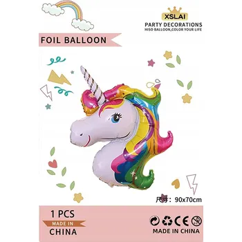Balónek Fóliový balónek Jednorožec 90x70 cm
