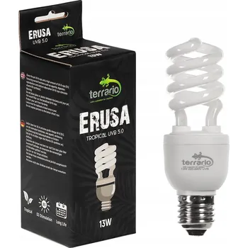 Osvětlení do terária UVB 5.0 ŽÁROVKA 13W PRO TROPICKÉ TERÁRIUM PRO PLAZY A OBOJŽIVELNÍKY - SPIRÁLOVÁ