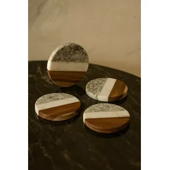 Sada nádobí Kave Home Cataleg – sada 4 designových podtácků