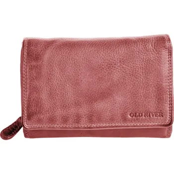 Peněženka Old River Kožená dámská peněženka WS-6022 korálová červená