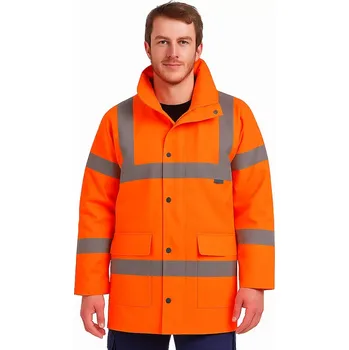 reflexní vesta Reflexní zateplená HI-VIS bunda PORTWEST TRAFFIC RT30 – oranžová