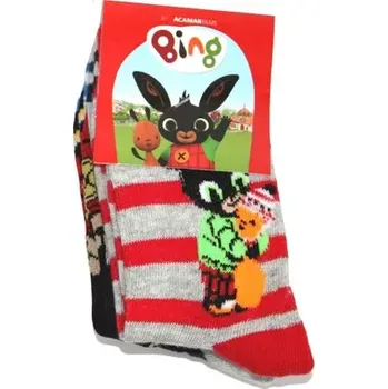 Chlapecké ponožky 3 ks (1879-1) - Zajíček Bing, vel. 19/22
