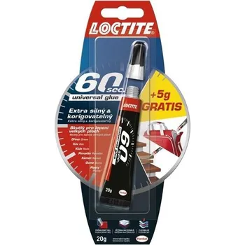 Průmyslové lepidlo Univerzální vteřinové lepidlo Loctite 60 sec., 20 g