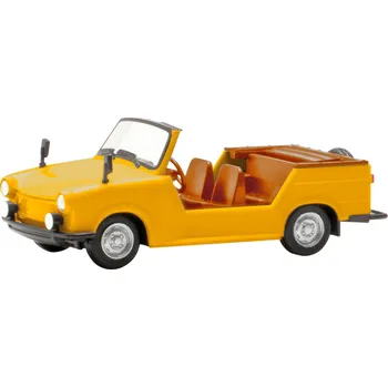 Modelová železnice Herpa 024808-004 H0 model osobního automobilu Trabant Kühel, žlutá