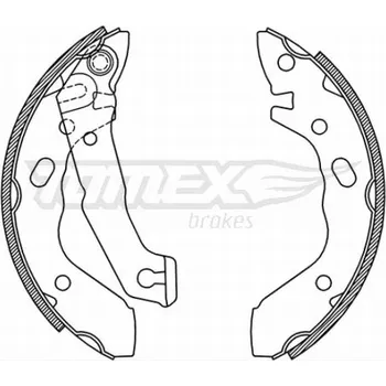Brzdová čelist Sada brzdových čelistí TOMEX Brakes 2137