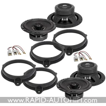 Auto Hi-Fi Reproduktory DACIA Lodgy ESX HZ62 Přední+Zadní sada s redukcemi