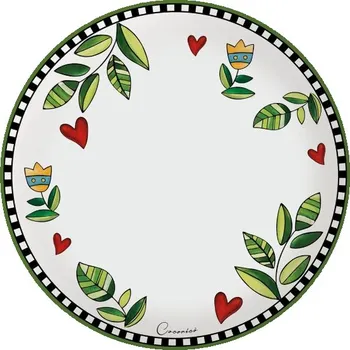Talíř EGAN Sada 6 jídelních talířů Cocoricò zelená, Ø 27 cm