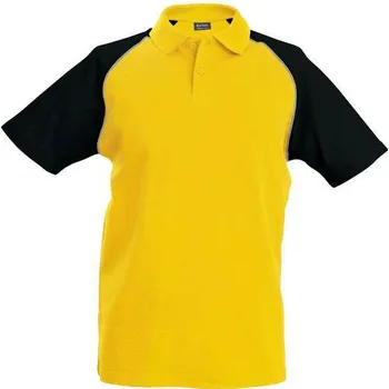 Kariban Baseball - Short-sleeved Polo Shirt, žlutá (Daisy)