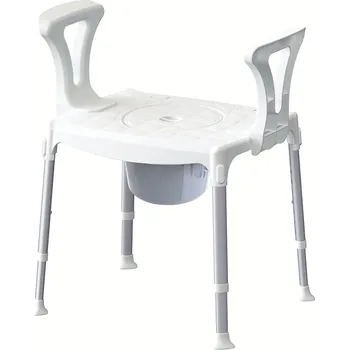 Lékařský nábytek DMA Praha EH-CMDA toaletní židle 4v1 bílá