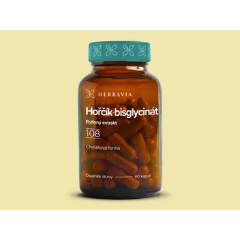 Hořčík bisglycinát - přírodní produkt - 60 kapslí / Herbavia.cz