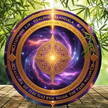 Plechová cedule BAF Kovová nástěnná cedule Znovuzrození Průměr 20 cm