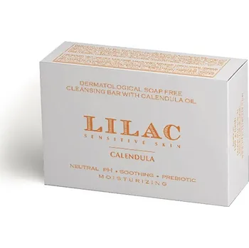 LILAC Zklidňující dermatologická mycí kostka s měsíčkem Calendula Syndet Bar