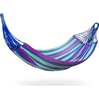 Houpací síť Hamaka Houpací síť pro dva BRASIL2 zeleno-modro-fialová