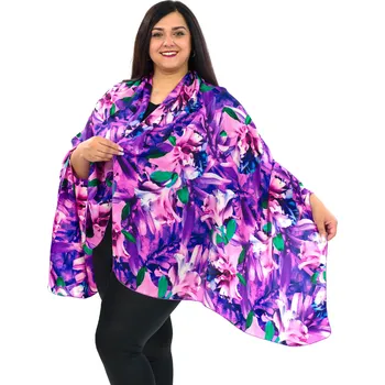 Šátek Himalife Maxi šátek Ibišek -fialová s růžovou
