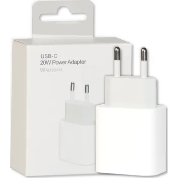 Síťová nabíječka Wenom USB 3.1 typ C pro Apple 3000 mA 5 V bílá