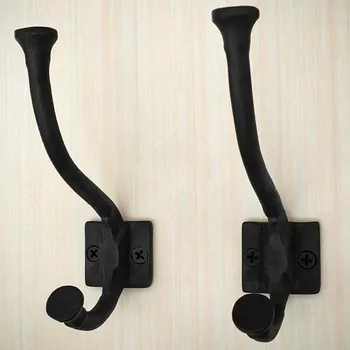 Karnevalový kostým Výprodej Klasický litinový věšák na zeď, dvojitý háček, 13 cm (sada 2 ks) - Outlet