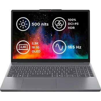 Notebook Lenovo IdeaPad Slim 3 15IRH10 Core i5-13420H/16GB/SSD 512GB/15,1"/WQXGA/OLED/165Hz/500nitů/65W/WIN11 Home/šedá