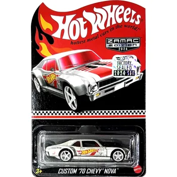 autíčko Custom '70 Chevy Nova ZAMAC Silver - HOT WHEELS