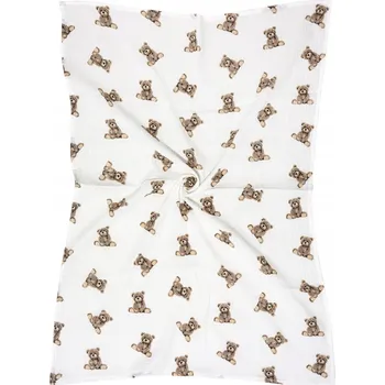 Zavinovačka MUŠELÍNOVÁ DEKA ZAVINOVAČKA 75x100 Sweet Teddy